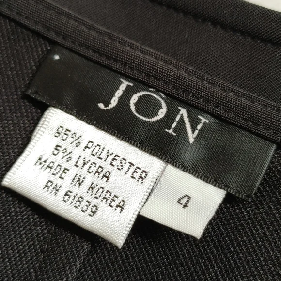 JÖN Black Pointed Hem Skirt 4 - Picture 3 of 10